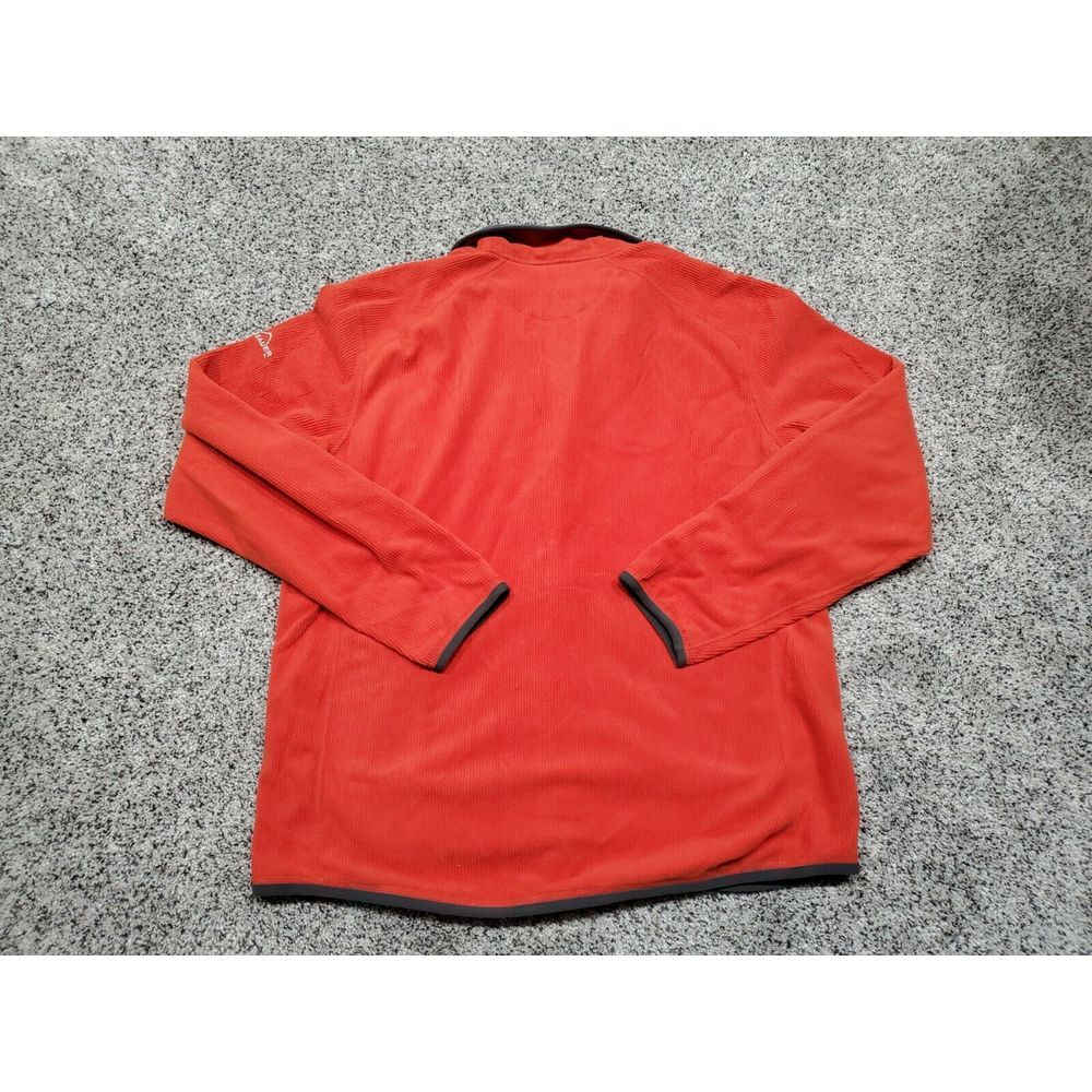 Brand New Men's Eddie Bauer Microfleece Full Zip Jacket, Large Orange - Picture 7 of 7